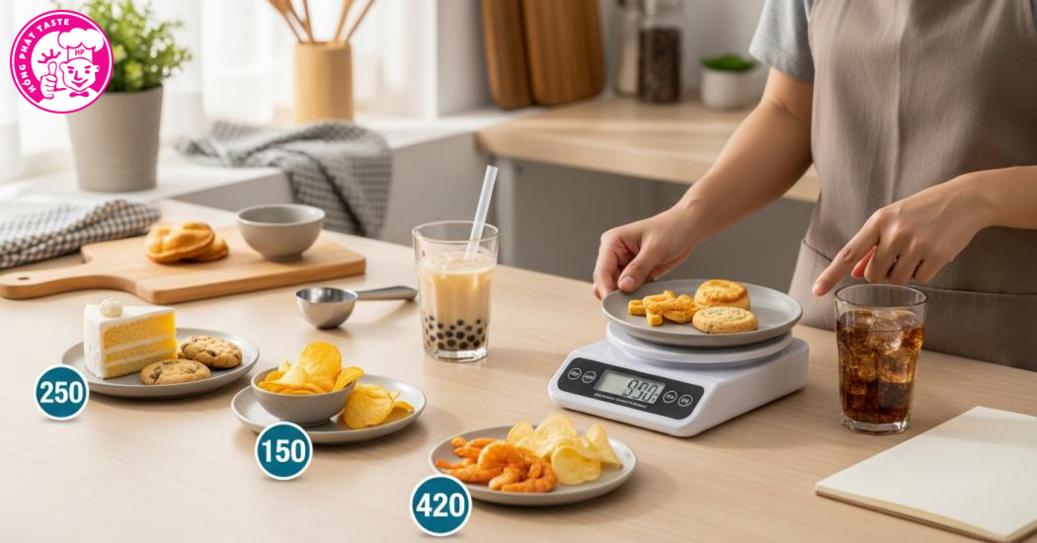 Bảng calo đồ ăn vặt phổ biến