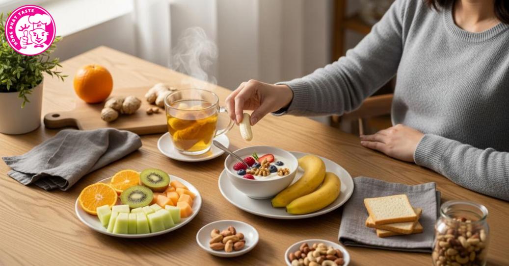 Đồ ăn vặt cho bà bầu 3 tháng đầu
