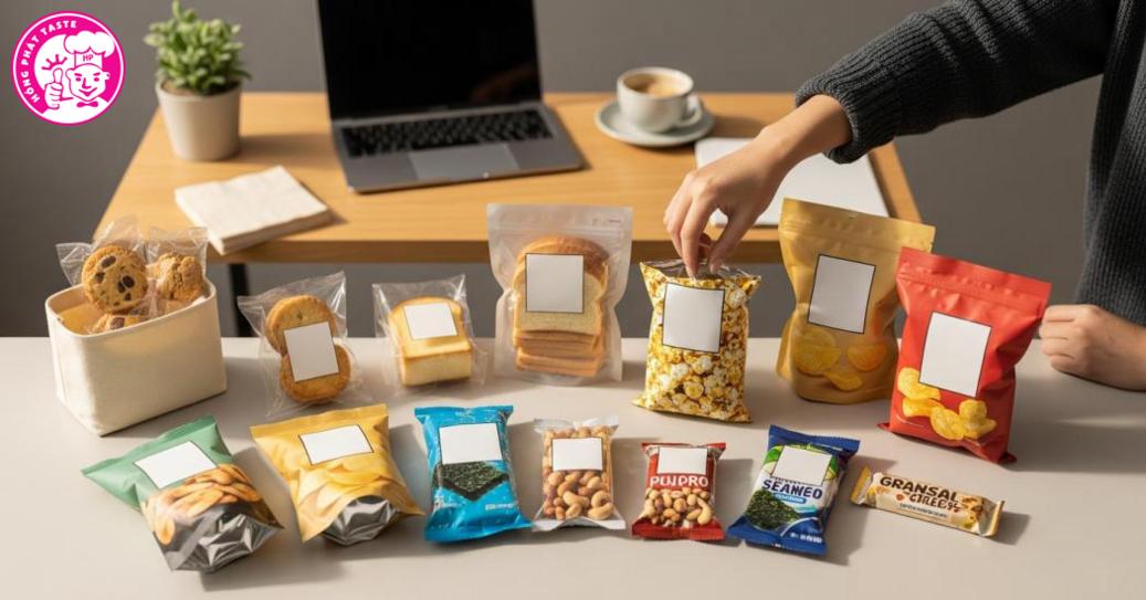 Top các loại đồ ăn vặt đóng gói phổ biến