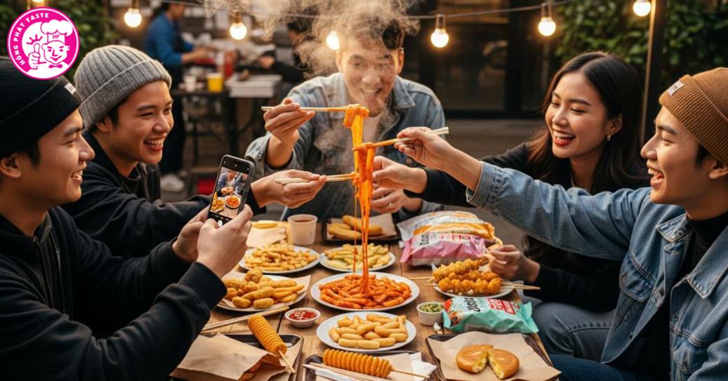 Xu hướng thưởng thức đồ ăn vặt Hàn Quốc