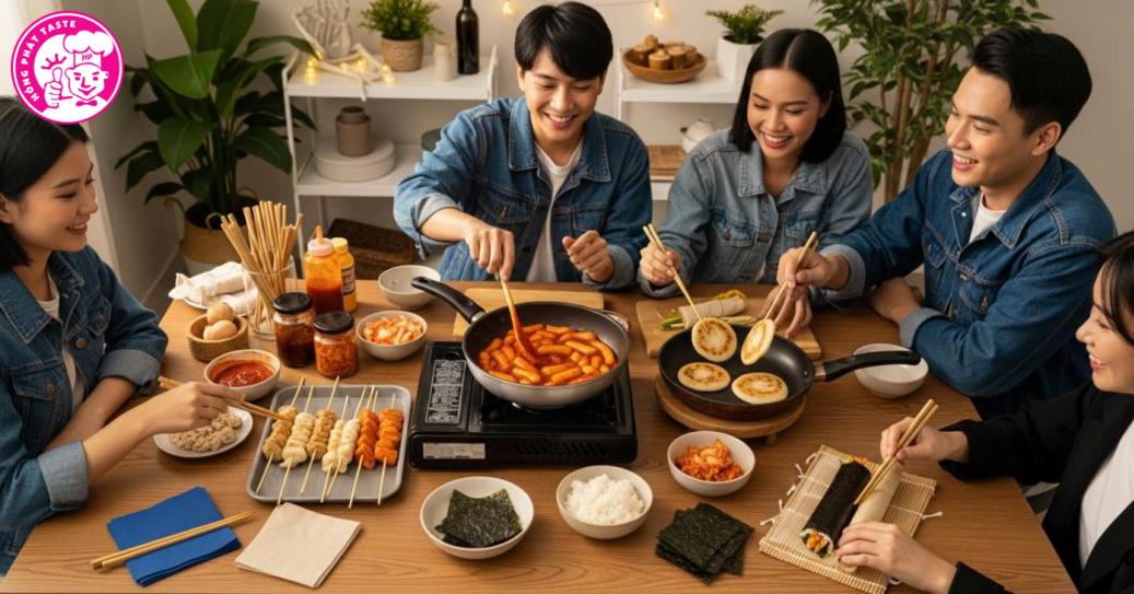 Hướng dẫn trải nghiệm đồ ăn vặt Hàn Quốc tại nhà
