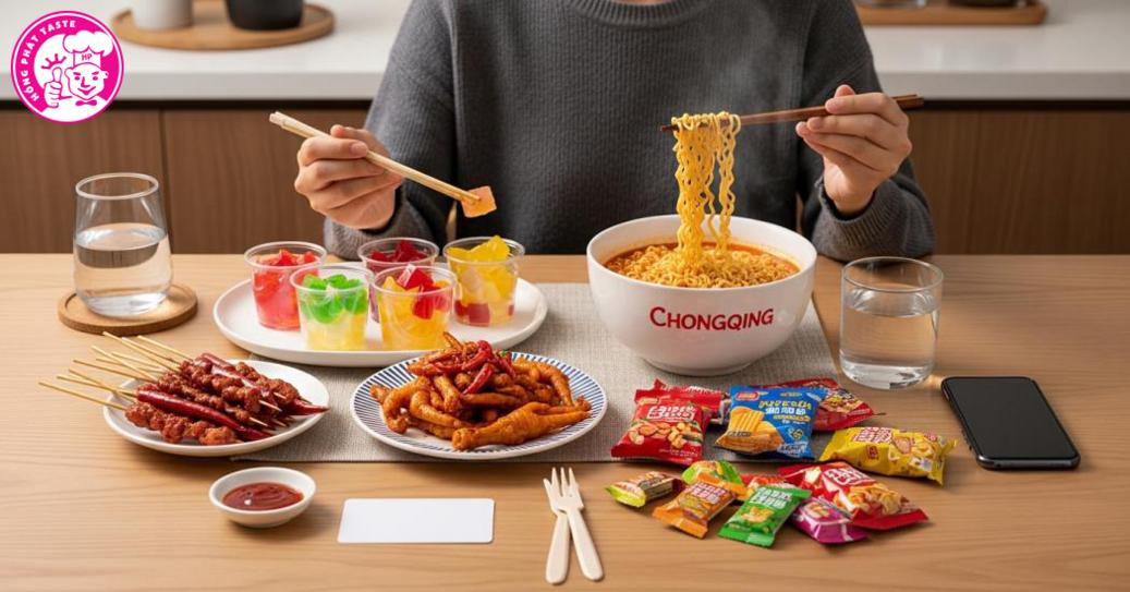 Review đồ ăn vặt nội địa Trung